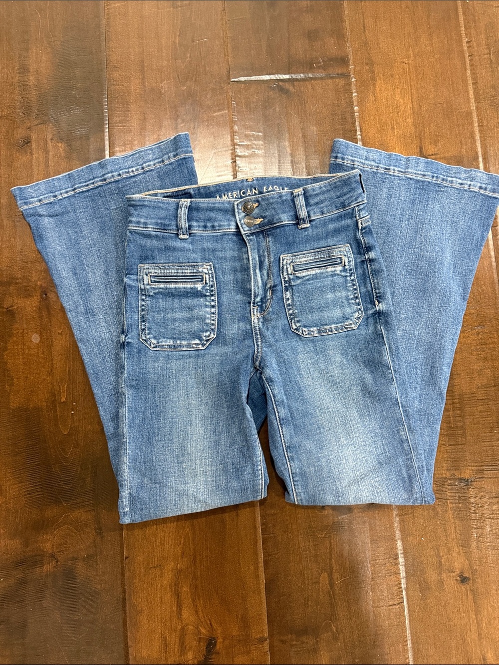 American Eagle Outfitters Medium Blue Flare Jeans